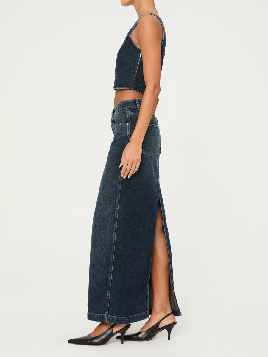 【Anyone more】Clu Brushed Stitch Long Skirt 13732 MAXI SKIRT – Touch of Class Fashions