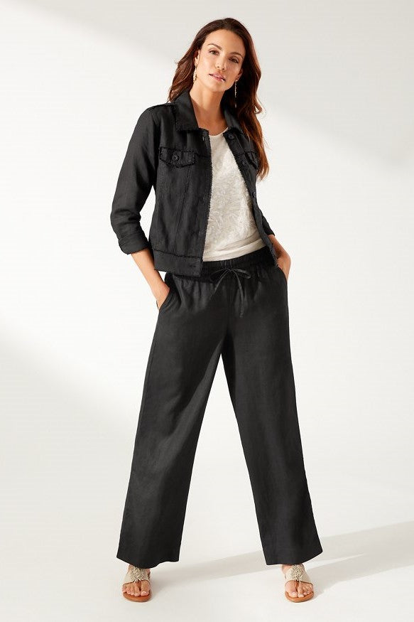 Structured slim-leg pant, Contemporaine