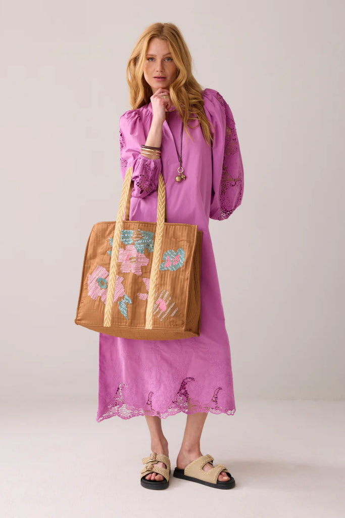 ★TOUT Y EST★ Flock Tote 22 Canvas RCBTX24152ORX 22