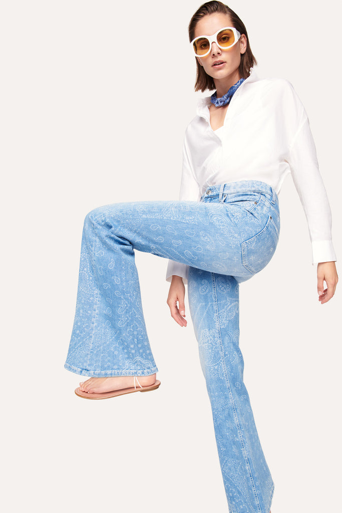 FW22 RUNWAY LOOK 19 – MILLIE flames flare bootcut trousers with side  openworks – MaisonCléo