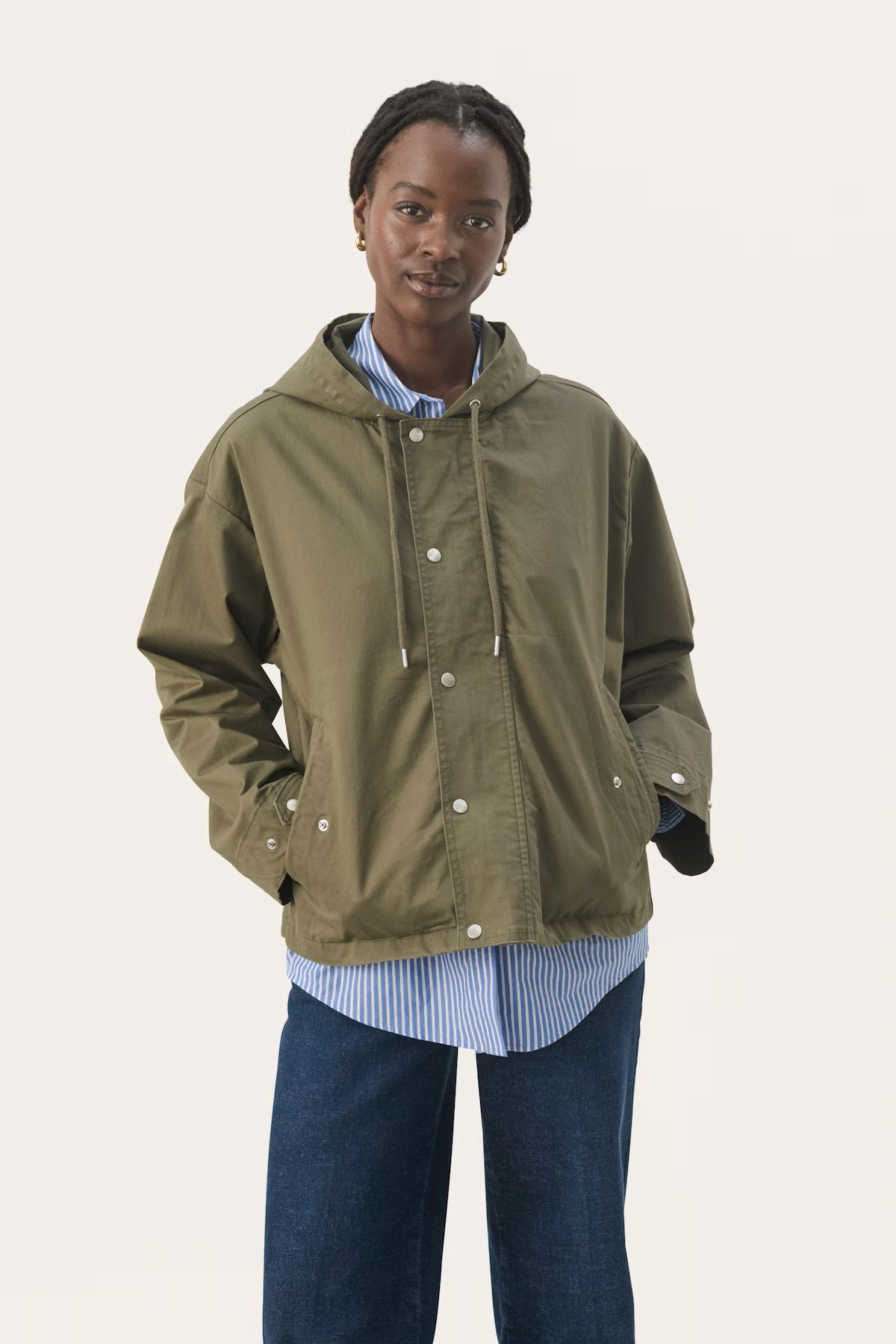 ★★ ★★ nylon blouson shirt T22F1WSH070WT2C1G VALENTINO Nylon Shirt Jacket | Holt Renfrew